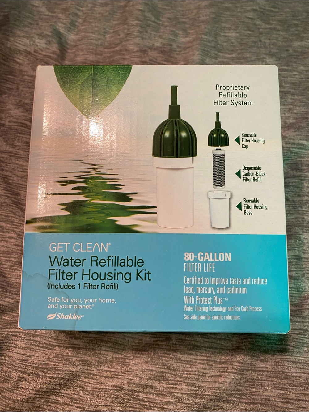 Shaklee Get Clean Water Refillable Filter Housing Kit Inc. 1 Filter Refill NIB